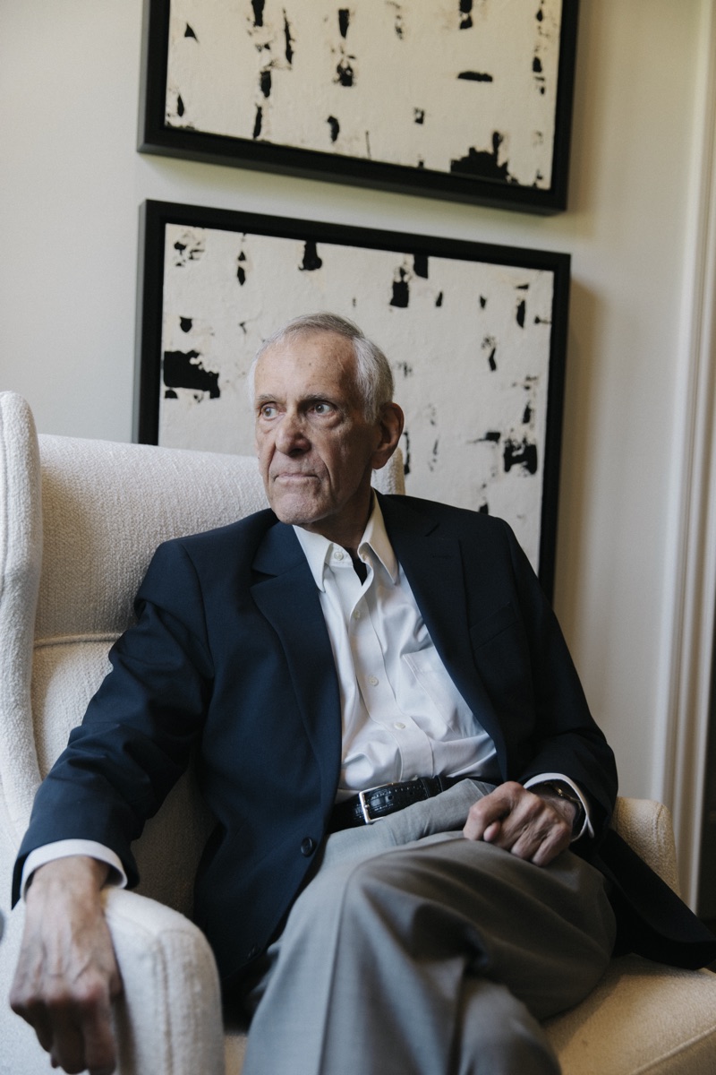 David F. Walbert portrait, seated